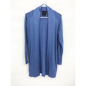 InWear Womens Blue Knit Open Cardigan with Pockets Size M